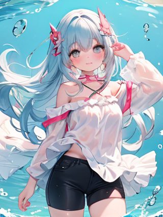 蓝色与女生的和谐搭配：打造清新自然的视觉体验